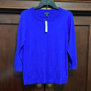 J CREW NWT merino wool 3/4 sleeve sweater